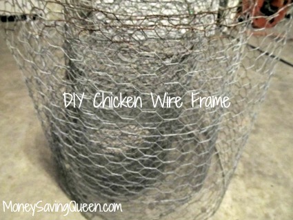DIY Chicken Wire Picture Frame