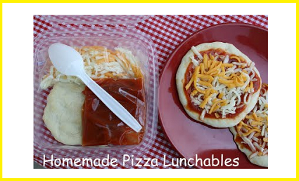 Healthy DIY Pizza Lunchables for back to school