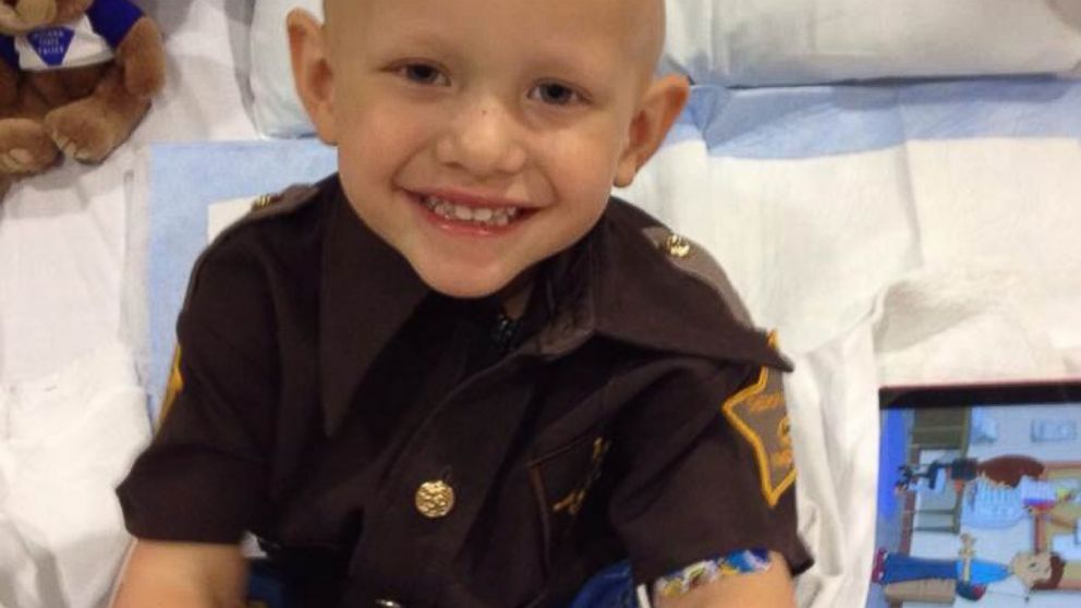Boy with brain cancer sheriff deputy