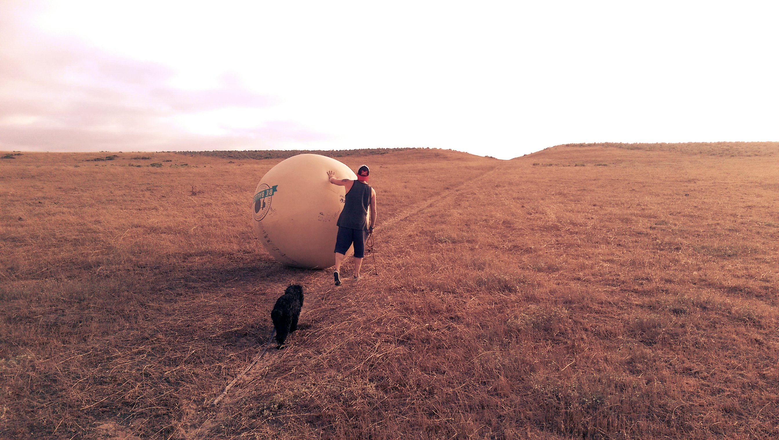 Man pushes giant testicle across US for cancer awareness | kvue.com