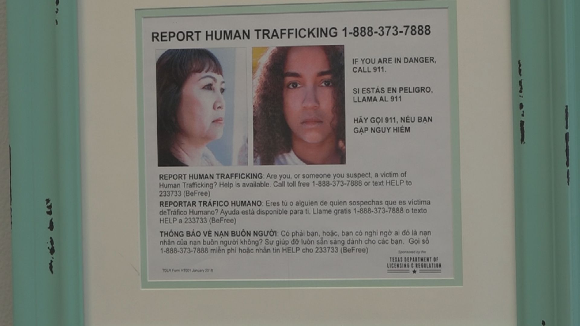 Cosmetology Businesses In Texas Required To Display Human Trafficking Signs